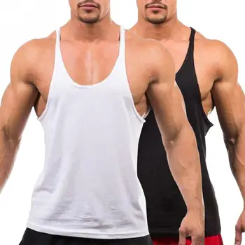 Mænds Vest Fitnesscentre Tøj Fitness-Shirt Mand Bodybuilding Stringere Tank Tops Træning Singlet Ærmeløs Tee Engros