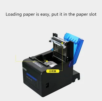 Professionelt Køkken Printer 80mm Termisk Modtagelsen Printer Pos-Printer Med Lyd og Lys-Alarm Automatisk papir opskæring