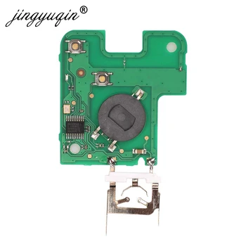 Jingyuqin 5pcs /masse Keyless Smart Card Fjernbetjeningen for Renault Laguna Espace PCF7947 Chip 433Mhz 2 Knapper Smart Fob