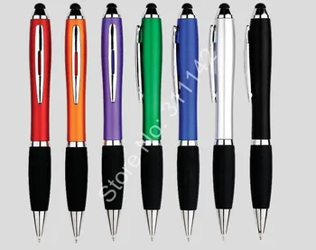 Customized logo pen touch screen stylus salgsfremmende pen 500pcs/meget hurtig levering med 1 farve, trykt logo