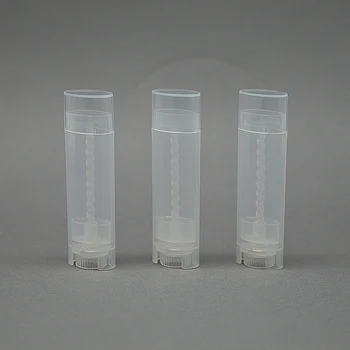 5pcs x 4,5 g Oval Lip Balm Rør Tom Læift Beholdere DIY Kosmetiske Flasker Lip Gloss Rør til Makeup Kosmetik Emballage