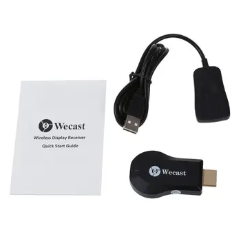 Wecast C2 Miracast WiFi Vise Modtageren 1080P AirPlay Mirroring DLNA