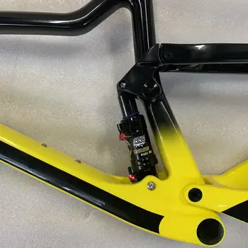 Full suspension mtb cykel bageste støddæmper mountainbike Air bagdæmper Rebound/Lock Out/lufttryk Justerbar
