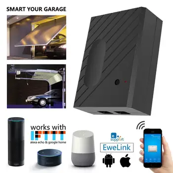 Ewelink WiFi Skifte Garage Dør-Controller til Bil garageåbner APP Fjernbetjening Timing stemmestyring Alexa Google
