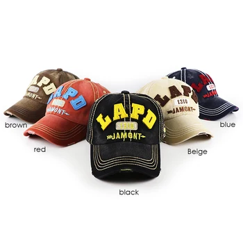HSSEE efterår og vinter voksne børn baseball cap kvalitet bomuld brev broderi justerbar hat fiskeri cap sport tilbehør