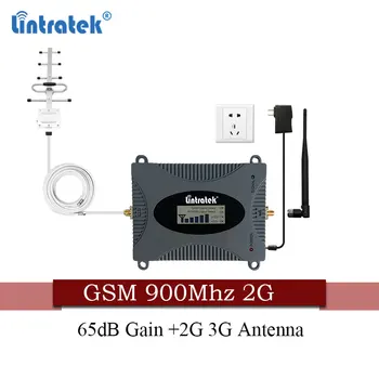 Lintratek Signal Booster 2G GSM-900mhz 65 db GSM 900 Mobiltelefon trådløst Signal Forstærker Forstærker + GSM-Yagi Antenne Forstærker