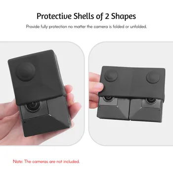 Bløde Beskyttende Silikone Cover Holder Shell Shock-bevis Ridser Rejse Sag for Insta360 EVO Folde Kamera Tilbehør