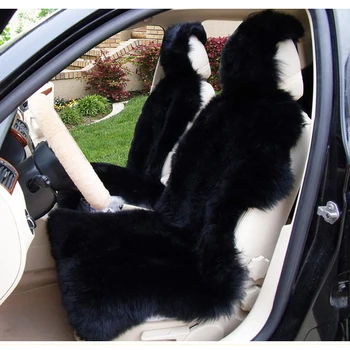 2020 Nye Bønne pasta Naturlige pels sædebetræk,Bil sædebetræk i Universal-Størrelse til alle typer af autostole,For Kia Lada Camry BMW
