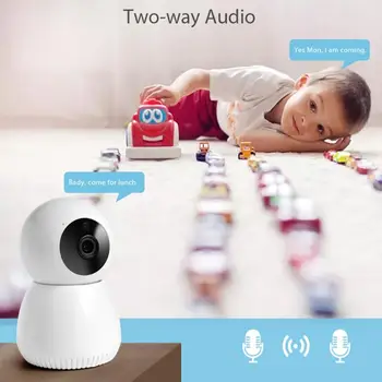 2020 Tuya Wireless Wifi IP-Kamera-bevægelse Detektion Auto HD-Kamera IR Night Vision 360° Synlige Home Security Intelligent liv Kamera