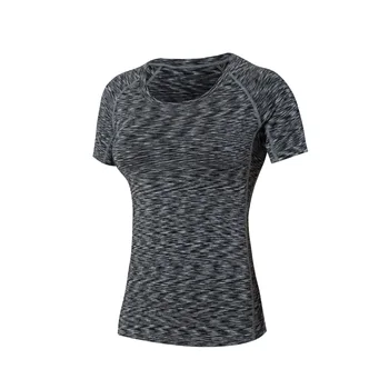 Trænings-og Kvinder Shirts hurtigtørrende T-Shirt i Elastisk Yoga Sports Tights Fitnesscenter Kører Toppe Kort Ærme t-Shirts Bluser, Skjorter, Trøjer