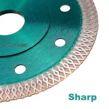 DOERSUPP Grønne 105/115/125mm Diamant Save Blade varmpressede Sintrede Mesh Turbo svinghjul For Granit Marmor Fliser Keramiske