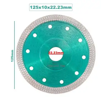 DOERSUPP Grønne 105/115/125mm Diamant Save Blade varmpressede Sintrede Mesh Turbo svinghjul For Granit Marmor Fliser Keramiske