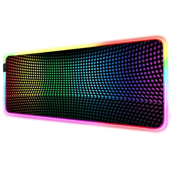 Sort farverige RGB musemåtte Gamer Tilbehør, Stort LED Musemåtte Gaming Skrivebord Måtter 90x40cm/80x30cm PC Skrivebord Spille Måtten med Baggrundsbelyst