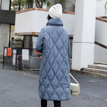 Cotday Lange Elegante Beige Frakke Koreanske Sustans Vinter Varm 2020 Mode Frakker Kvinder Frakke Manteau Femme Hiver Parka Jakke