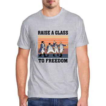 ENVMENST Hæve Et Glas Til Frihed Hamilfam Hamilton Inspirere mænd bluser Harajuku Mænds T-Shirt Tee Toppe Udendørs Streetwear xxxl