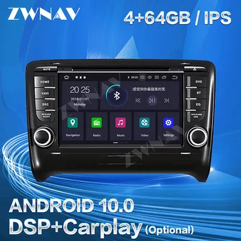 64GB DSP Carplay 2006 2007 2008 2009 2010 2011 2012 2013 Til Audi TT Android 10-Afspiller, GPS, Auto Audio Stereo Radio-Optager