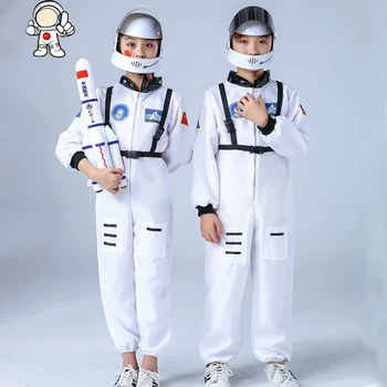 Astronaut Kostume med Hjelm Løsøre Visir Foregive Cosplay Maske Sæt Legetøj for Børn, Skole Kjole Op Rolle Spil Party Fødselsdag Gave