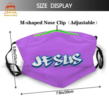 Klud Fantasi Jesus Tee Munden Ansigtsmaske Dekorative Hurtig Forsendelse Unisex Facial Maske Med Filter
