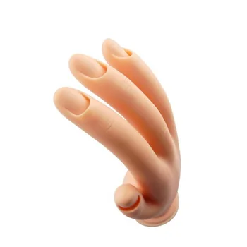 Pro Praksis Nail Art Hånd Bløde Uddannelse Display Model Hænder Fleksibel Silikone Proteser Personlige Salon Manicure Værktøjer #84882