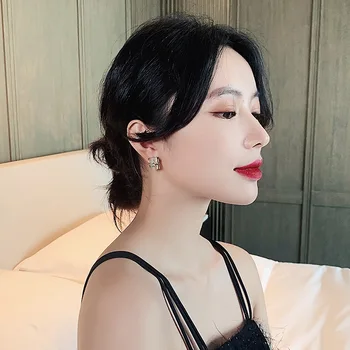 2020 Nye Mode-Cat ' s Eye Firkantet Øreringe Til Kvinde Luksus koreanske Smykker Design Følelse stjerneformede Øreringe Usædvanlige Øreringe