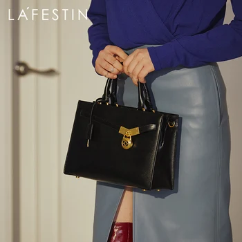 LAFESTIN 2020 nye trendy tasker kvinders mode læder skulder messenger taske retro atmosfære bærbare platinum taske