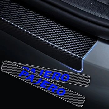 Bil Styling Til Mitsubishi PAJERO Carbon Fiber Vinyl Klistermærke Bil Dør Karmen Protector Scuff Plate Dør Karmen Vagt Bil Tilbehør