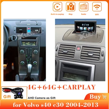 Android-hovedenheden for Volvo c30, s40 2004 2005 2006 2007 2008 2009 2010 2011 2012 2013 for volvo Car Multimedia-Afspiller, GPS navigere t