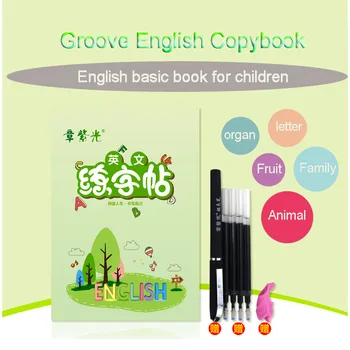 Engelske Bogstaver Skrivebog For Kalligrafi Bøger For Børn Ordet børnebog Håndskrift at Skrive Lære engelsk Praksis Bog