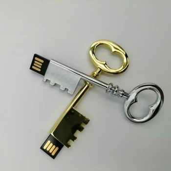 Brugerdefinerede Logo-Tast USB-flash-8g 16gb, 32gb, 64gb USB3.0 Stick Memory Stick Vandtæt Metal flashdrive Erindringsmønter gave kørsel