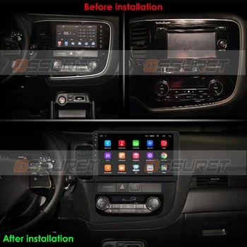 2G+32G Android 10 Mms Video-Afspiller, GPS Navigation Til Mitsubishi Outlander 3 GF0W GG0W 2012-2018 Bil Radio