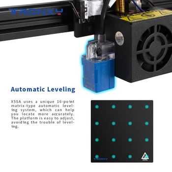 Tronxy X5SA 3D-Printer 24V XY DIY Kits Høj præcision trykning Bygge Plade 330*330mm Filament-Sensor slukket cv