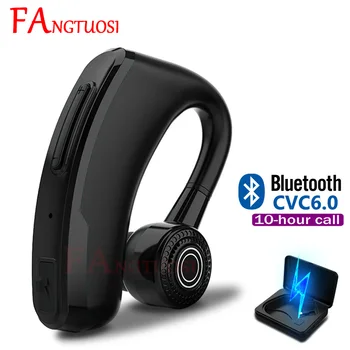 FANGTUOSI Høj kvalitet Business Trådløse Bluetooth Hovedtelefoner Håndfri Headset Med Noise Cancelling Mikrofon-Ear-Øretelefoner krog