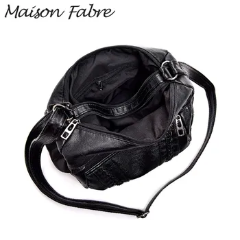 Maison Fabre Taske kvinder Læder Skulder taske, rem, håndtag fast Crossbody Taske med stor Kapacitet 2020 Elegante damer håndtaske lynlås