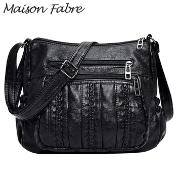 Maison Fabre Taske kvinder Læder Skulder taske, rem, håndtag fast Crossbody Taske med stor Kapacitet 2020 Elegante damer håndtaske lynlås