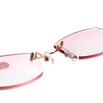 Seemfly Nye Anti Blå Lys Mode Diamant Skæring Elegante Kvinder Uindfattede Briller Til Læsning Kvindelige Edb-Goggle Dame Forestilling