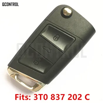 QCONTROL Upgraded Car Remote Key for SKODA 3T0837202C Citigo/Fabia/Octavia/Rapid/Roomster/Superb/Yeti 5FA010413-01