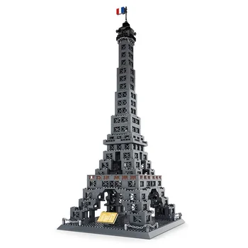Eiffeltårnet byggesten Big Ben Empire State Store Arkitektur, Byggeri Miniature Model Mursten Legetøj til Børn Gaver