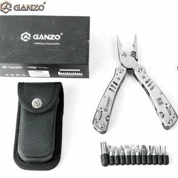 Ganzo G302H Multi Tænger Tool Kit Sæt Nylon Pose Dejlig Kombination af Rustfrit Stål Folde Kniv, Tang Edc Kabel-Wire Cutter