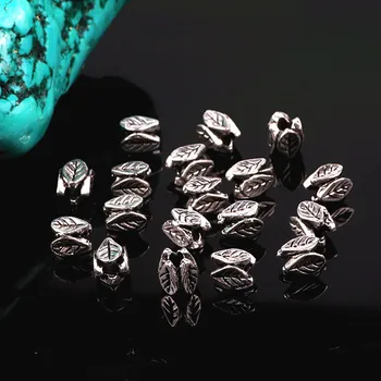 5 x 6.5mm Tibetansk Sølv Perler Løs Spacer Perler, der Passer til Charms Armbånd Til smykkefremstilling Tilbehør DIY Håndlavet Håndværk 100pcs