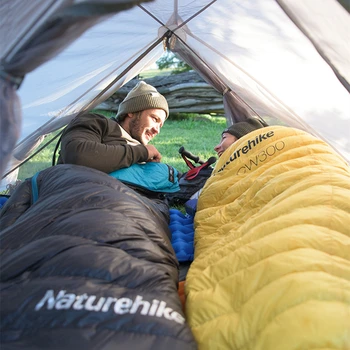 Naturehike CW300 Soveposer Ultralet Mumie Backpacking Kompakt Vandtæt Goose Ned Turisme Vandring Camping Sovepose
