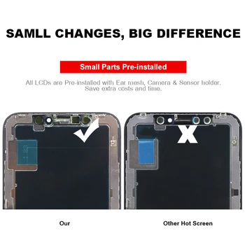 5/Pc ' er Til AAA&Tianma&OLED - &OEM kvalitet ny Til iPhone X XS XS-XR ANTAL 11 LCD-skærm touch skærm Udskiftning Digitizer bedste