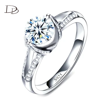 Mode Smykker-Ringe For Kvinder Cubic Zirconia Hvid Guld Farve Charms Bridal Wedding, Engagement Ring Luksus Tilbehør Dd098
