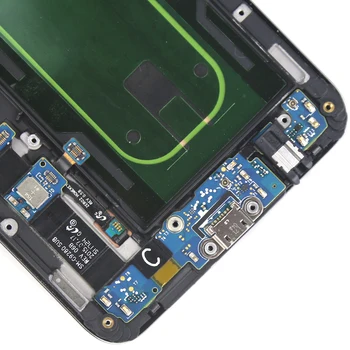 Original G928F LCD-For Samsung Galaxy S6 Kant Plus-Skærm Med Ramme 5.7