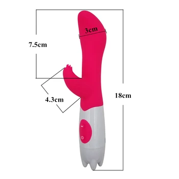 MwOiiOwM 12 Frekvens Vibration G Spot Klitoris Stimulator Elegant Dildo Vibrator Dual Motorer Rabbit Vibrator Sex Legetøj Til Kvinder