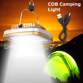 Dc 5 v Sol Lampe Bærbare Genopladelige Oversvømmelse Lys LED Lanterne Udendørs Haven Camping Telt Lys Lamper