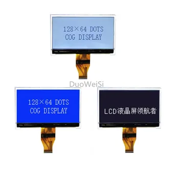 3,1 tommer LCD-skærm 128 x 64 COG dot matrix skærm for Fly fjernbetjening, LCD-tv med kreditkort maskine sort hvid skærm