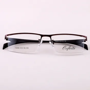 BCLEAR Brand Design-Titanium Legering Brille Mandlige Nærsynethed Briller brillestel 2018 Mænd Mode Semi-uindfattede Store Optiske Billede