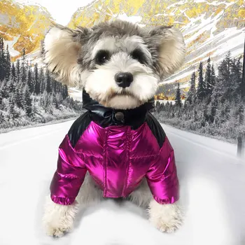 Luksus Hund Tøj Ned Jakker,Varm Vinter Fløjl Jakker,Høj kvalitet og Mode Brand Tøj til Små og Mellemstore Hunde
