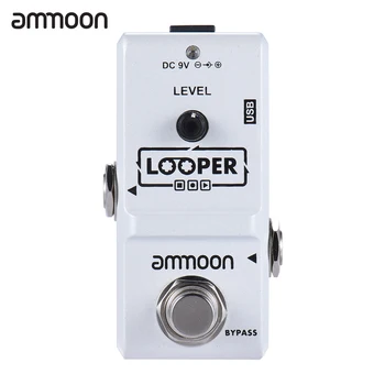 Ammoon AP-09 Nano Loop-Effekt-Pedal Looper Elektrisk Guitar-Effekt-Pedal True Bypass Ubegrænset Overspilninger 10 Minutters Optagelse