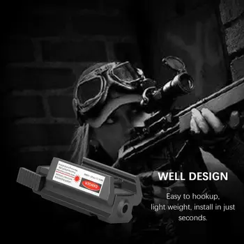 Jagt Red Dot Mini Laser Compact Rød Laser sigte med 21mm Picatinny Skinne beslag til Taktiske Riffelsigte Pistol